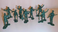 Marx PL-1230GN "Boonesboro Pioneers 25pcs DARK GREEN" 1/32 Plastic Toy Soldiers