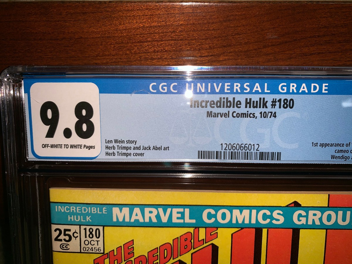 Hulk #180 CGC 9.8 1974 1st Wolverine in Cameo! X-Men Before #180
