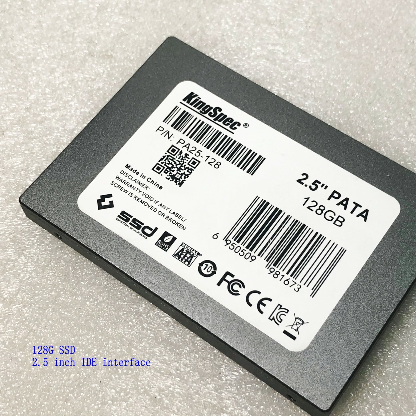 Isse rent faktisk pelleten KingSpec 2.5'' IDE interface PATA P/N PA25-128GB SSD MLC flash memory | eBay