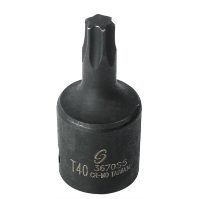 SUNEX SOC T40 3/8D IMP STAR MALE BLK