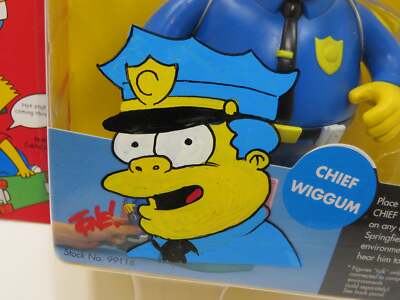 The Simpsons Chief Wiggum トーキングフィギュア Simpsons CHIEF WIGGUM Police Officer 2.5