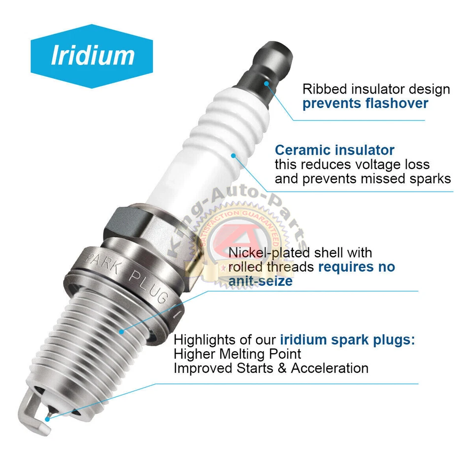 Ignition Coil & Iridium Spark Plug Set for Toyota Yaris Echo Prius xB 1.5L UF316 Foto 4 de 4
