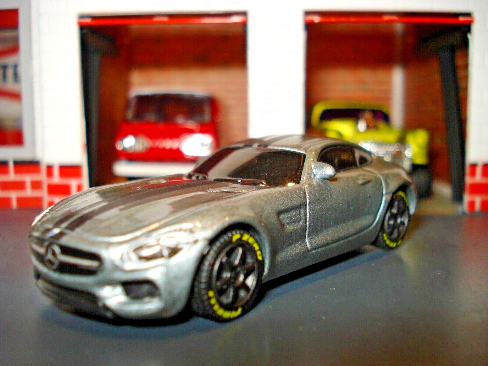 2015 MERCEDES AMG GT CUSTOM EDITION 1/64 GERMAN CLASSIC CUSTOM WHEELS-image