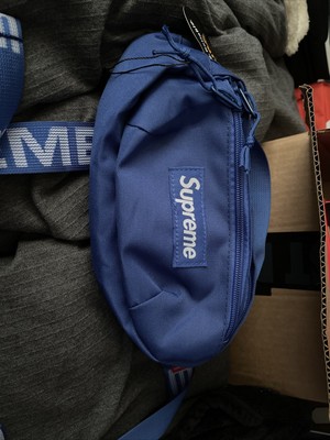 supreme backpack ss18 blue
