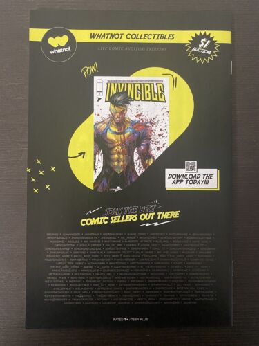 Invincible #1 Virgin Battle Damage Image Variant Comic Book NM+ - Picture 2 of 8
