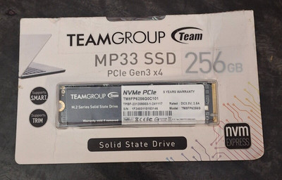 Team Group MP33 SSD 256GB M.2 Series Solid State Drive PCIe Gen3 TM8FP6256G NVMe