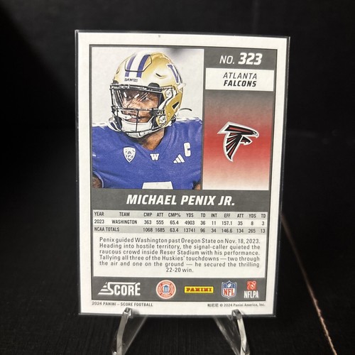 2024 Score - Rookies #323 Michael Penix Jr. (RC) - Picture 2 of 2