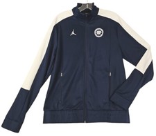 Nike Air Jordan Full Zip Track Blue/White Jacket Warm Up Jumpman Men s Size M