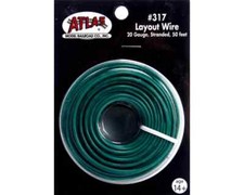 Green Layout Wire 20 Gauge HO N SCALE ATLAS 317 TRAIN TRACKS LAYOUT 50 Feet
