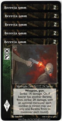Beretta 9mm x4 + 1 Keepers of Tradition V:TES VTES Vampire CCG