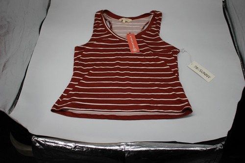 78 & Sunny Del Mar Striped Tank Womens Small