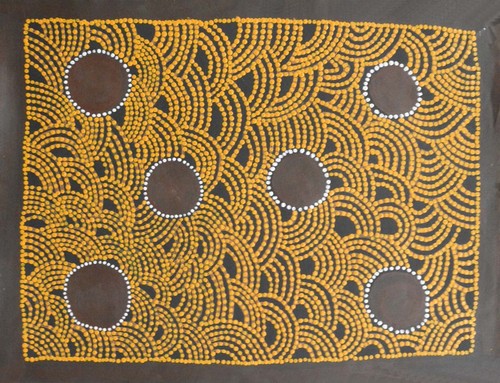 Authentic Australian Indigenous/Aboriginal Painting Art Warrina Designs - Foto 4 di 4