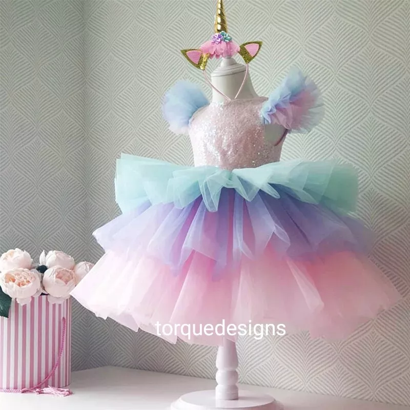 Unicorn dress 4t sales