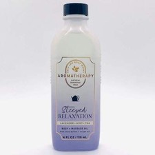 Bath  Body Works Steeped Relaxation Lavender Mint Tea Massage Body Oil