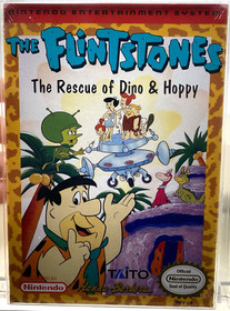 The Flintstones Rescue of Dino & Hoppy New Sealed Nintendo NES WATA 9.8 TOP POP