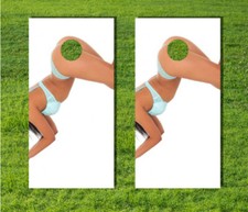 Sexy Butt Butthole Woman Thong Heel Game Decal Wrap Laminated Bag Cornhole Board