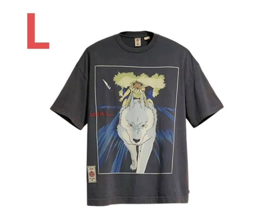 Princess Mononoke X Levi's San & Yamainu T-shirt L Size Ghibli Hayao  Miyazaki JP