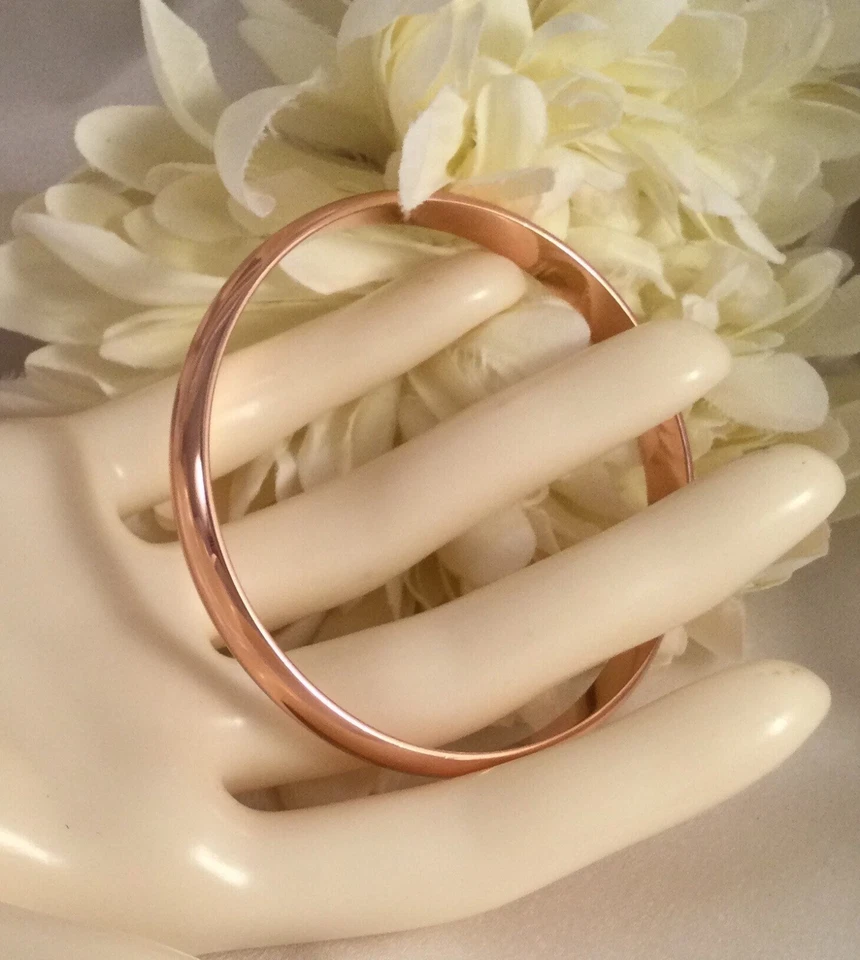 Brazalete de oro rosa antiguo Art Deco joyería de vestido vintage Foto 4 de 4