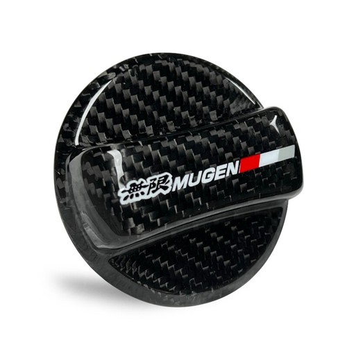 JDM Mugen Carbon Fiber Gas Fuel Cap Cover For Honda Fit GD1 GE6 GE8 FIT GK5 Jazz - Picture 5 of 6