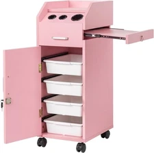 Beauty Salon Trolley Cart Stylist Rolling Station Barber Beauty Spa Equipment