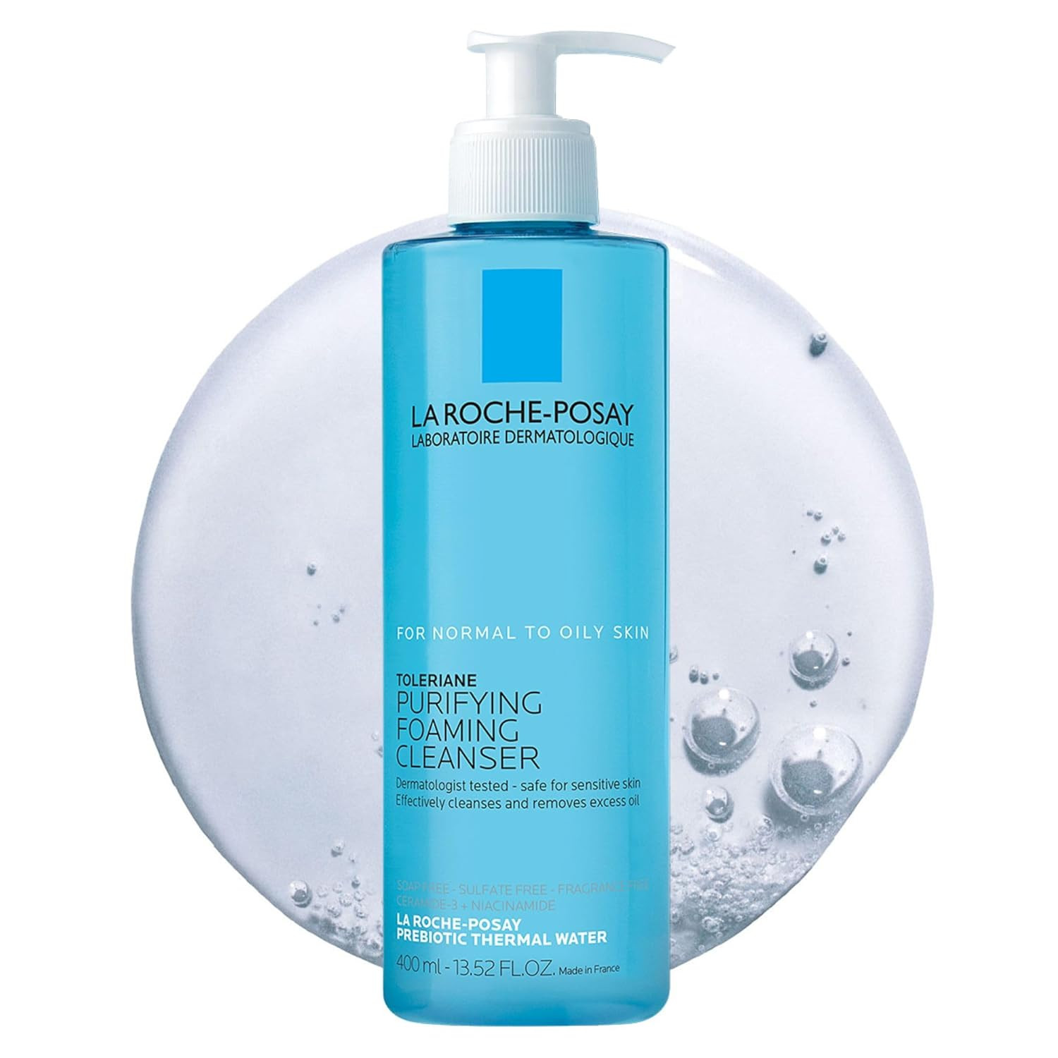 La Roche-Posay Toleriane Purifying Foaming Facial Cleanser, Oil Free Face Wash f