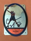 CHARLES BARKLEY 1996 SPx Autograph card w/ Authentic Signature (creased)