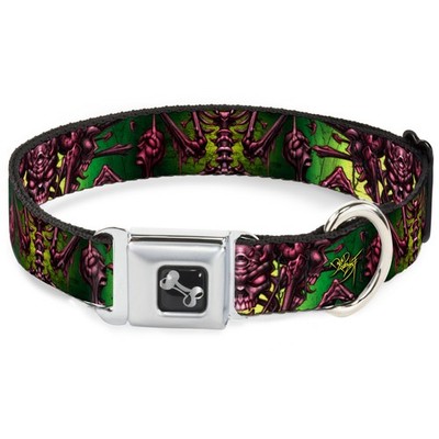 Dog Collar Bone Tattoo Johnny-Bone Man WIDE-Small 13-17'' (US IMPORT)
