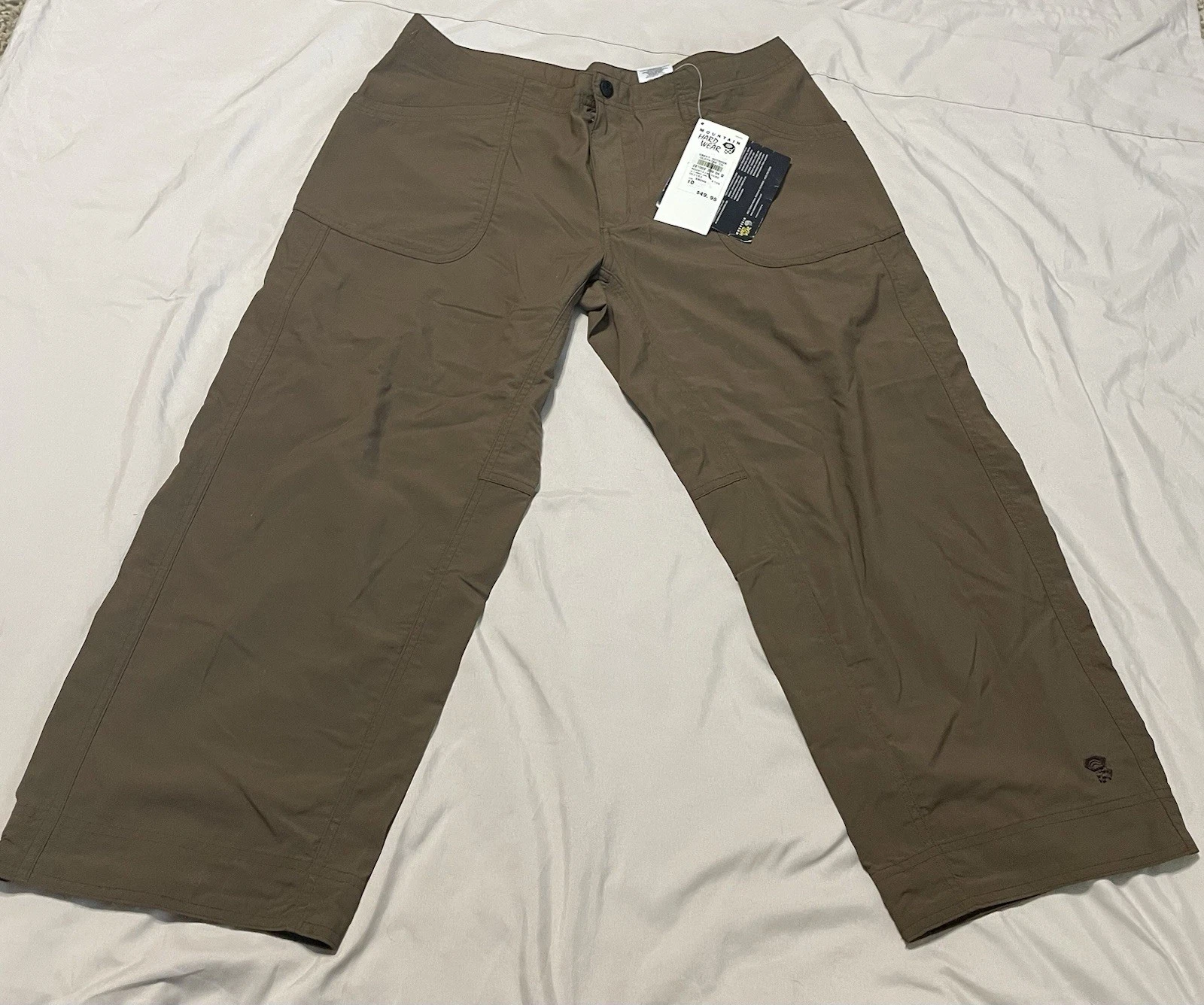 NWT Mountain Hard wear Arroyo Cropped Capri Pants Sz 10 Pockets Outdoor Hiking
