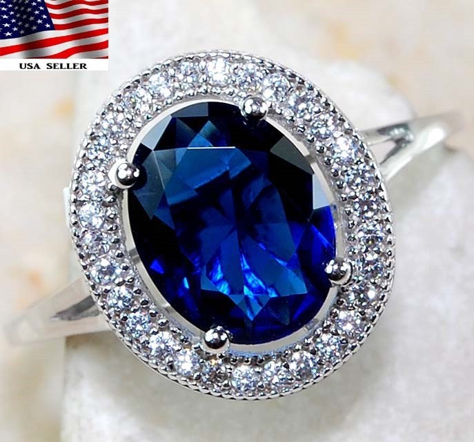 2CT Heat Treated Kyanite 925 Solid Genuine Sterling Silver Ring Sz 9 G2-5