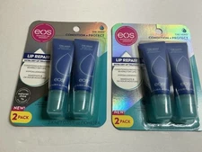 2 X EOS Condition + Protect Lip Repair Extra Dry Lip Treatment Duo - 4 Tubes NIB