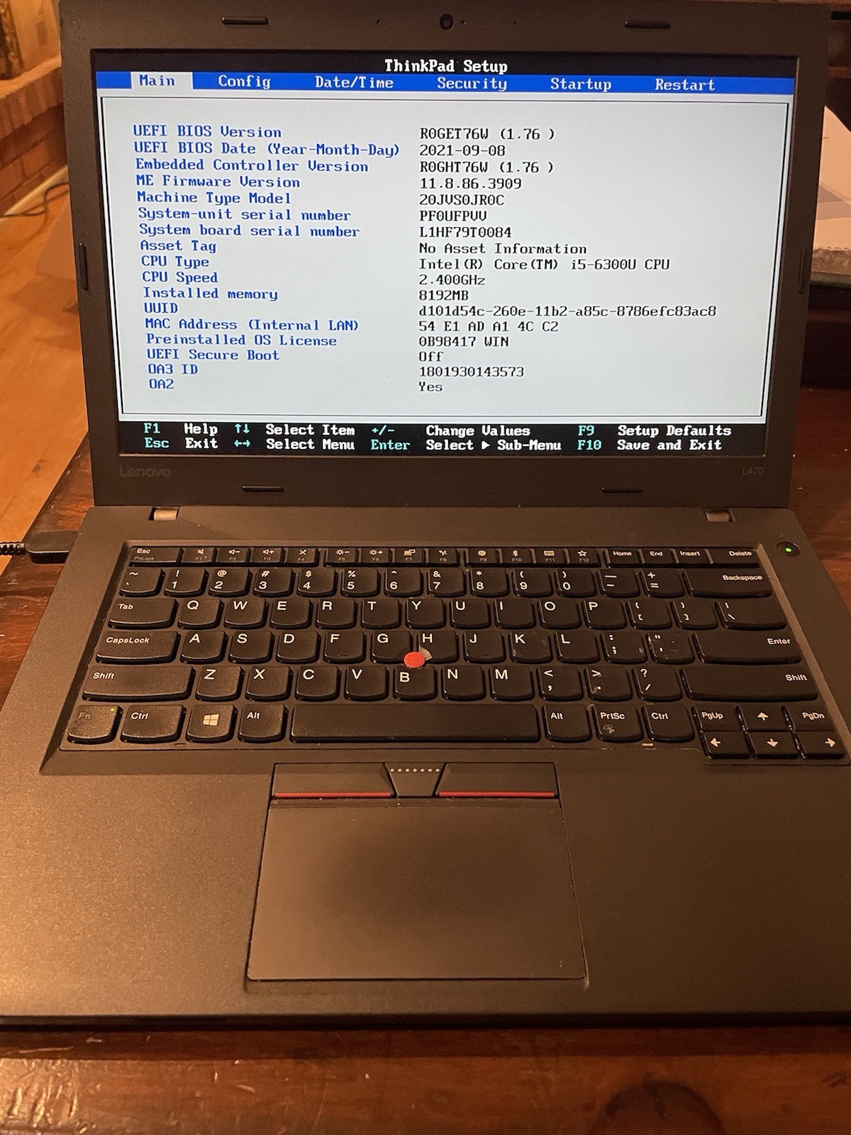 Lenovo ThinkPad L470, 14-Inch Laptop, with Intel Core i5 7th Gen.