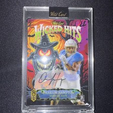 2025 Wild Card Wicked Hits Omarion Hampton Auto TRUE 1/1 Chargers