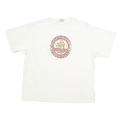STEVE & BARRYS Herren Weiß Safari Logo Grafik XL Rundhals Kurzarm