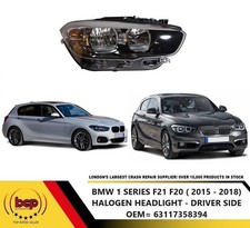 BMW 1 SERIES F20 LCI 2015 -2018 HEADLIGHT HALOGEN RIGHT DRIVER SIDE NEW
