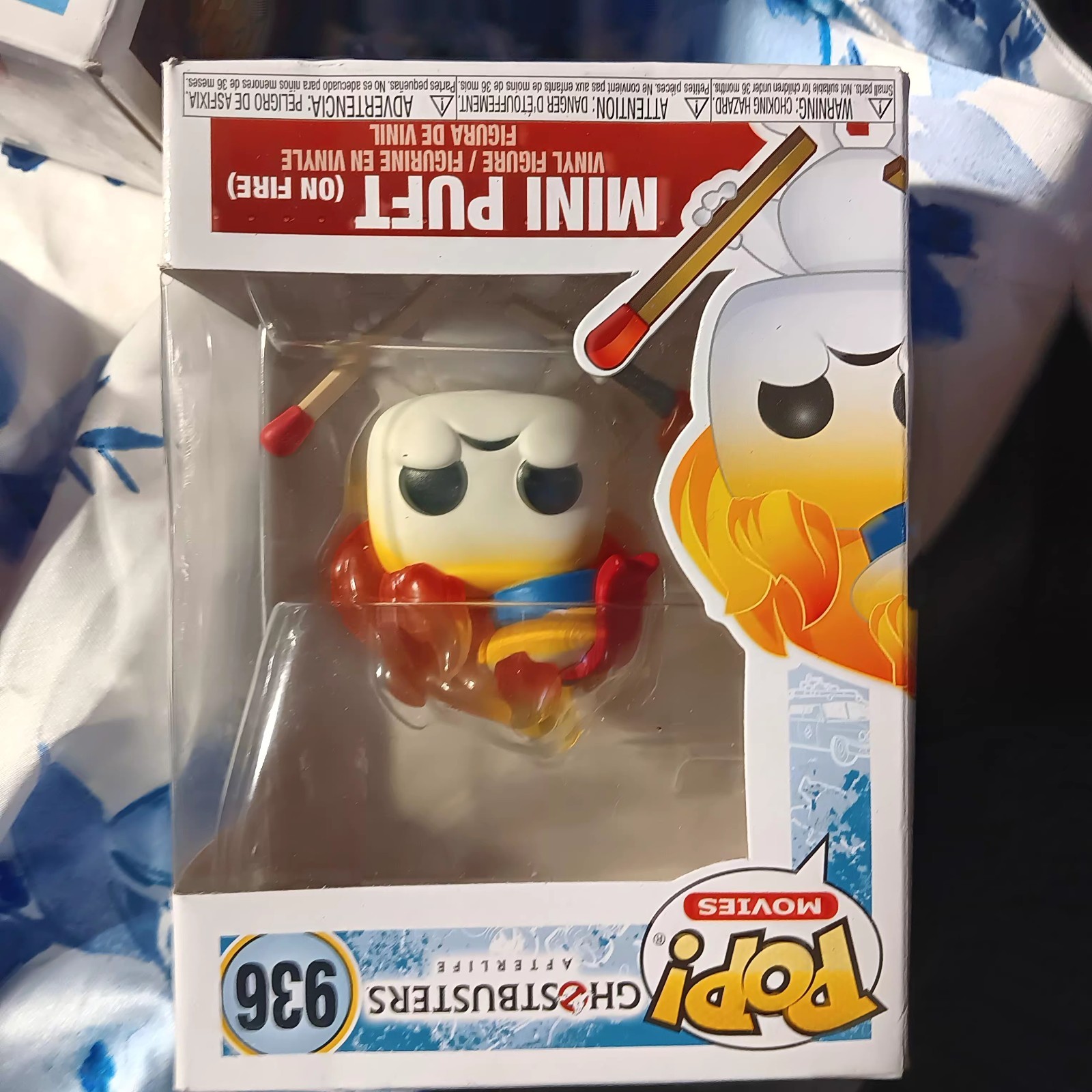 Funko Pop! Vinyl: Mini Puft (On Fire) #936 w/ Funko Protector