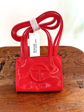Teflar Small Shopping Bag - Red Patent  Unis...
