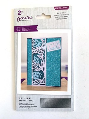 Gemini by Crafter's Companion 2 Piece Papercraft Die Set CLIMBING BUDS