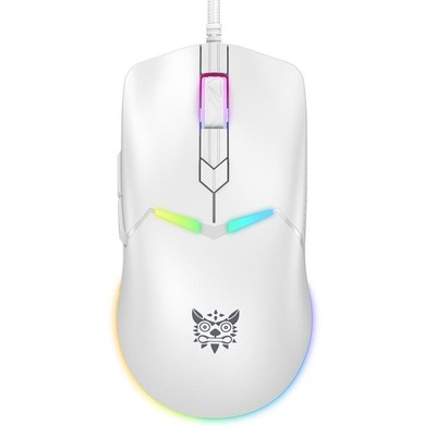 ONIKUMA CW929 RGB 6400DPI Kabelgebundene Maus (Weiß)