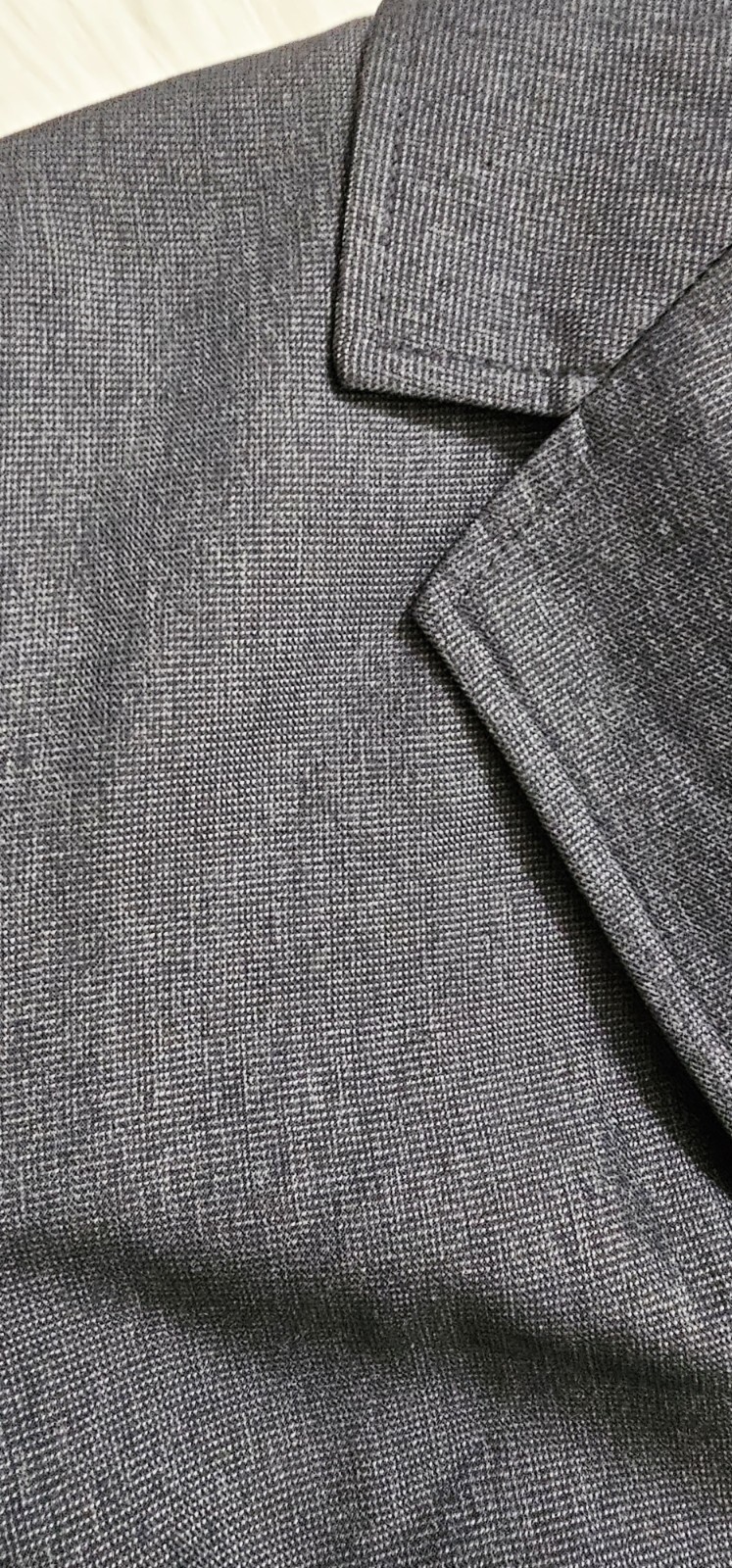 Le Suit Charcoal Gray/ Black Skirt Lined Micro Checked Suit Business Formal Sz12