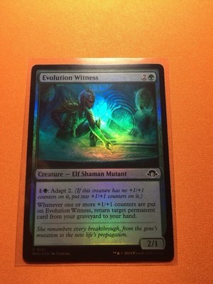MTG Magic The Gathering Evolution Witness Foil MH3 Green Elf Mutant Counters