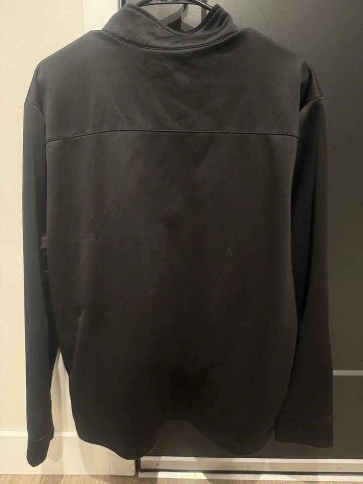 Suéter Pullover Callaway Negro Cuarto Cremallera Golf 1/4 Cremallera Para Hombre Talla XL Foto 3 de 3