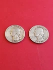 1951 D and 1950 90% Silver Quarters