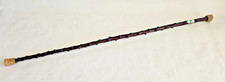 Antique Irish Blackthorn Shillelagh Cane 37in Hand Carved Bone Knob Handle