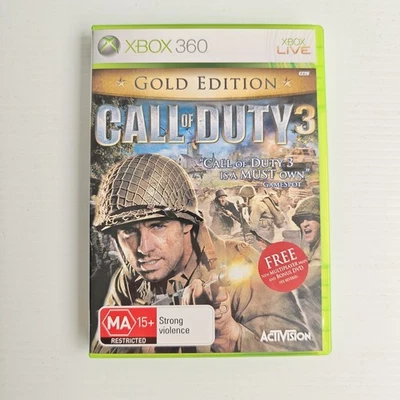 Call Of duty 3 Gold Edition Xbox 360 PAL Microsoft  - image 1 of 4