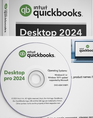 INTUIT QUICKBOOKS PRO 2024  FOR WINDOWS FULL RETAIL US VERSION =LIFTIME LICENSE=