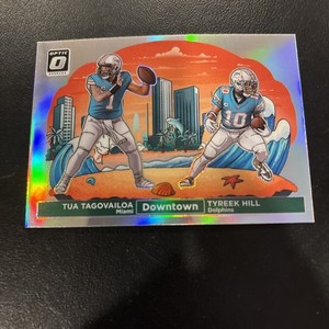 2024 Panini Donruss Optic Downtown Tua Tagovailoa Tyreek Hill Dual Downtown SSP