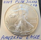 2009 $1 American Silver Eagle 1 oz Brilliant Uncirculated from Orig Roll