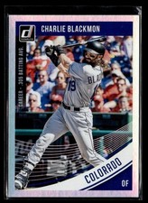 2018 Donruss #104 Charlie Blackmon Career Stat Line #/305 Card Colorado Rockies
