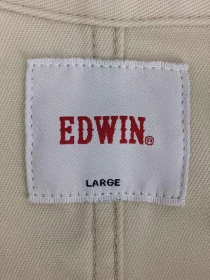 EDWIN Coverall Jacket, Beige, Size L - Image 3 of 4