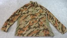 Starter Mens Large Camo Fleece 1/4 Zip Mock Neck Pullover Jumper Sweater